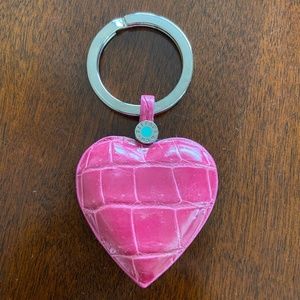 Tiffany Keychain in Pink Leather